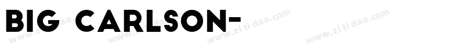 Big Carlson字体转换